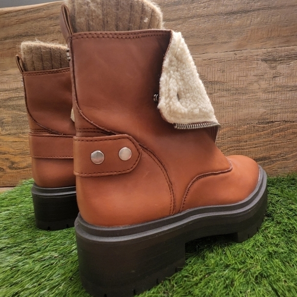 New Sam Edelman Linds Layered Booties Sz 9.0 - Picture 5 of 14